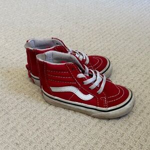 Vans Kids SK8 HI Red High-Top Sneakers